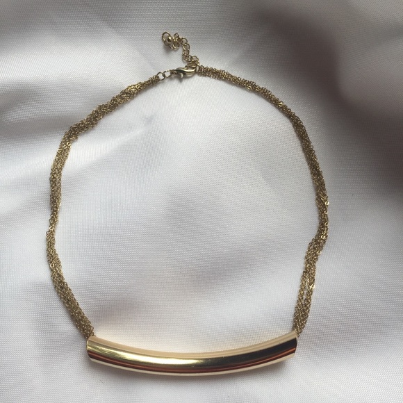 Jewelry - MAKE AN OFFER! Multi Chain Gold Bar Necklace